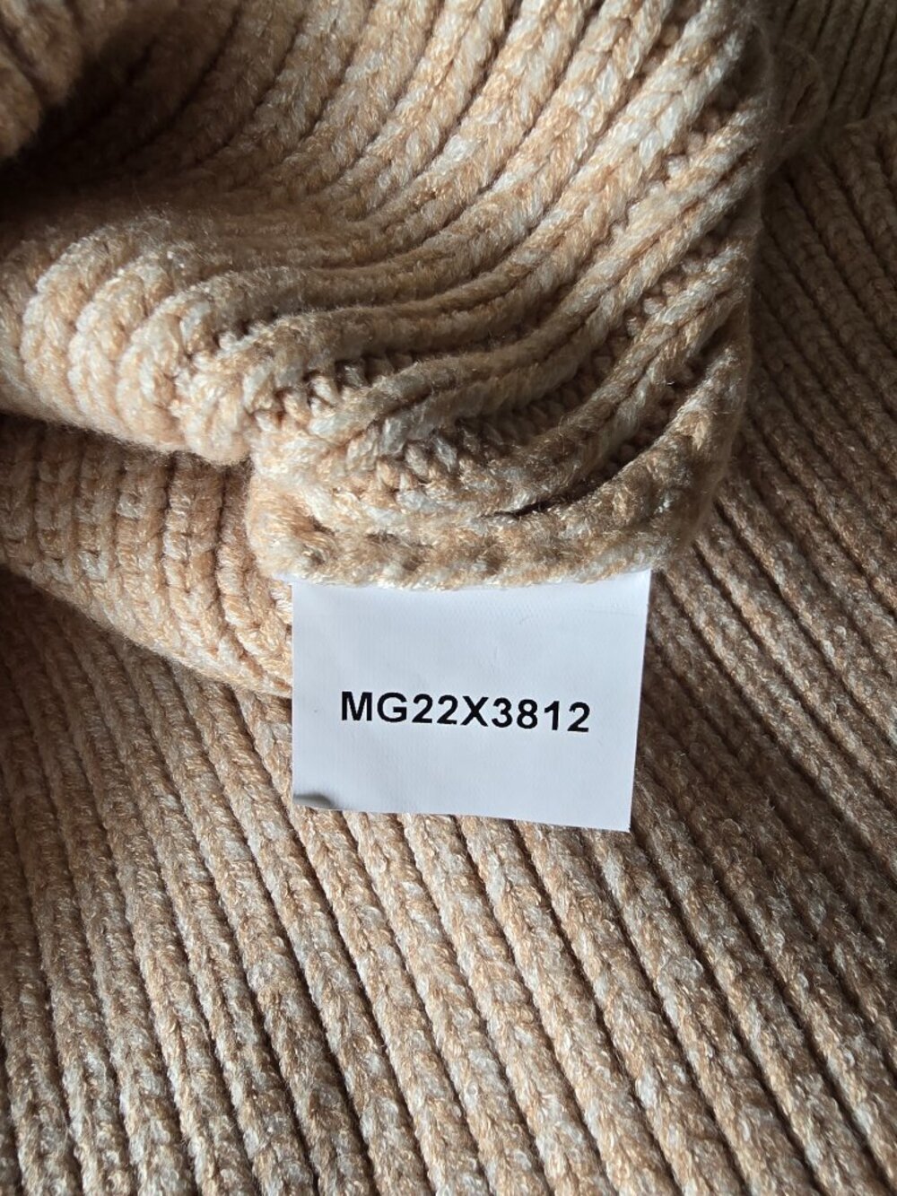 MINKPINK Lesley Cable Knit Tunic Sweater Mini Dress Tan Medium Boho - Picture 10 of 11
